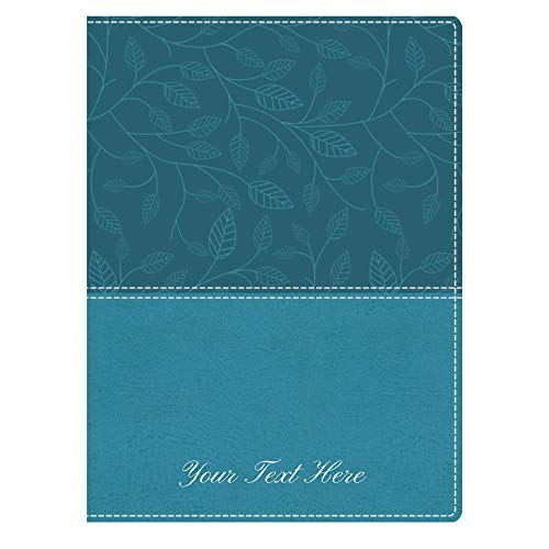 Personalized NKJV Beautiful Word Large Print Journaling Bible Soft Leather Turquoise
