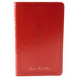 Load image into Gallery viewer, Personalized NKJV Thinline Red Letter Comfort Print Leathersoft Bible Red
