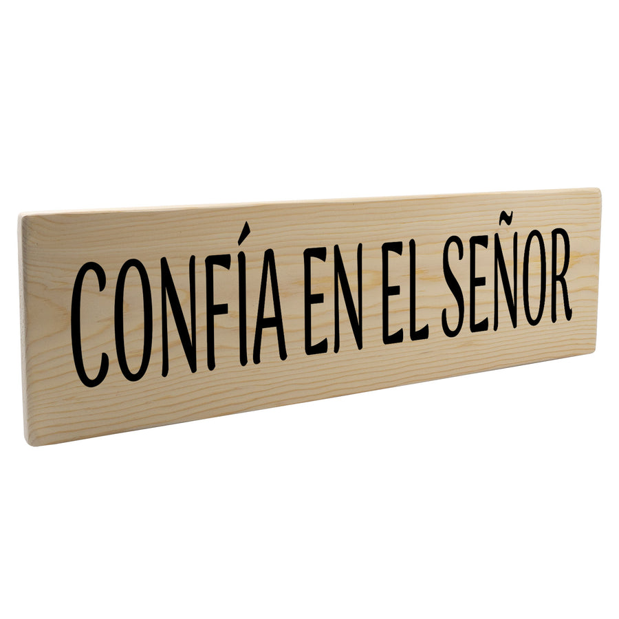 Confía En El Señor Spanish Wood Decor