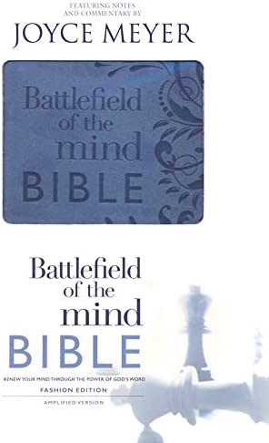 Personalized Battlefield of The Mind Bible: Renew Your Mind Through The Power of God's Word Blue