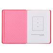Load image into Gallery viewer, Personalized Pink Faux Leather Journal All Things are Possible Matthew 19:26 Notebook
