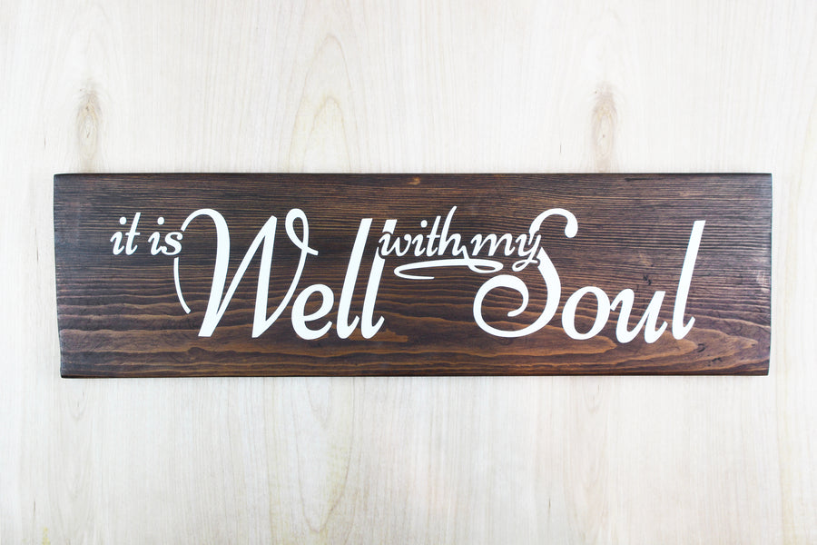 It Is Well with My Soul Wood Decor
